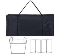 Huhumy Bolsa de transporte para cabina de DJ, panel de fachada de DJ, bolsa de transporte negra para DJ, bolsa de fachada reforzada, 46.5 x 22 x 4.7 pulgadas
