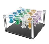 HuhWafee Chess Piece Holder for Mold - 16-Hole Chess Making Mold Metal Holder, Epoxy Resin Art Crafting, for Gathering Home Studio Beginners Teens Adults Students