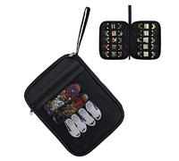 HUHYNN 10 Fundas de Transporte para diapasones compatibles con Tech Deck, Funda de Almacenamiento Compatible con patinetas de Dedos Teck Deck, Funda de Transporte para diapasón con Capacidad para 10