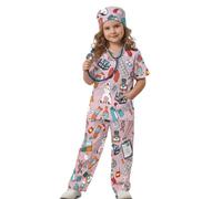 HUIACONG Disfraz de médico de Bear Paw para niños de 3 a 4 años, disfraz de veterinario para el día de la carrera, kit de médico para niños y niñas, regalo para niños y niñas, verde