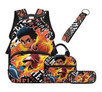 HUIACONG Mochilas con lonchera para niñas de 8 a 10 años, mochila escolar para escuela primaria, bolsa grande para libros y lápices, Nombre del custome-a, One Size