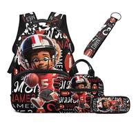 HUIACONG Mochilas con lonchera para niñas de 8 a 10 años, mochila escolar para escuela primaria, bolsa grande para libros y lápices, Nombre del custome-c, One Size