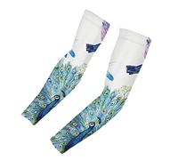 HUIACONG Paquete de 2 fundas de brazo para mujeres, hombres y mujeres, protección solar, fundas de tatuaje, Cherry Blossoms Pink, M