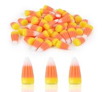 HUIANER 30 piezas de maíz de caramelo artificial de Halloween 3D de resina de caramelo para hacer manualidades, suministros de Halloween, decoraciones, adornos, manualidades