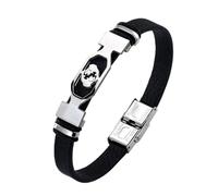 HUIANGLIYG Pulsera de Cuero con 12 constelaciones para Hombre, Hecha A Mano, de Cuero Negro Vintage, Brazalete con Signo Zodiacal y Cierre, Joyería Astrológica Personalizada, Regalo para Papá, Es