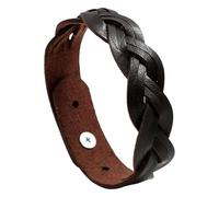 HUIANGLIYG Pulsera De Cuero Trenzado Estilo Punk Rock Para Hombre, Hecha A Mano, Deportiva, Ancha, Vintage, Sencilla, Talla Ajustable