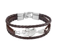 HUIANGLIYG Pulsera De Cuero Vintage Con Flecha Sigue Tu Corazón Para Hombre Y Mujer, Pulsera De Amistad Con Infinito Amor Para Siempre, Para Navidad Y Año Nuevo, Color 5 X 21 Cm