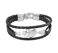 HUIANGLIYG Pulsera De Cuero Vintage Con Flecha Sigue Tu Corazón Para Hombre Y Mujer, Pulsera De Amistad Con Infinito Amor Para Siempre, Para Navidad Y Año Nuevo, Color 4, 21 Cm