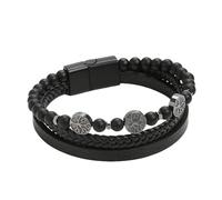 HUIANGLIYG Pulsera Hombre,Pulseras de Cuero Multihebra para Hombre, Diseño de Árbol de La Vida, Cuerda Trenzada, Clásica, Hecha A Mano, Estilo Vikingo Vintage, para El Día del Padre, Joyería de