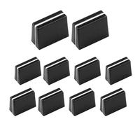 Huiaway 10 piezas Fader Caps Fader Caps Fader Cap Mixer Slider para Pioneer DJM 350 400 500 700 750 800 850 900NEXUS 900SRT 900NXS2 2000 2000nexus (negro)
