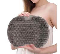 huiba 5 alfombrillas lavapies para ducha - Scrubber para la espalda de silicona para ducha, cepillo para baño ducha antideslizante con ventosa cepillos limpiadores para mujeres, piel muerta