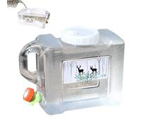 huiba Contenedores para el almacenamiento de agua sin BPA - Contenedor de agua portátil con grifo | Garrafas de agua de campo para la acumulación de agua para camping, senderismo al aire libre