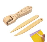 huiba Rodillo de Costura para Coser - Rodillo de Costura y Rodillo de Prensa de Madera - Rodillo de Costura y Rodillo de Impresión, Nociones de Costura Rueda de Presión para Accesorios de Costura con