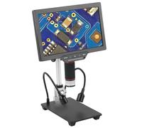 HUIBBGO Accesorios para microscopio de Laboratorio 3D 1080P 528X 16MP Pantalla LCD de 7 Pulgadas 10.1 Pulgadas USB HDMI Microscopio biológico Digital Cámara Lupa Herramienta de reparación