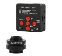 HUIBBGO Accesorios para microscopio de Laboratorio 4K 2K 48MP 55MP HDMI USB Cámara de Video Digital Lupa para estéreo + SZM CTV Adaptador de Lente de Montura C de 1/2 y 1/3 para microscopi