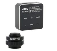 HUIBBGO Accesorios para microscopio de Laboratorio 4K 2K 48MP 55MP HDMI USB Cámara de Video Digital Lupa para estéreo + SZM CTV Adaptador de Lente de Montura C de 1/2 y 1/3 para microscopi