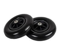 HUIBBGO Accesorios para sillas de Ruedas, Llantas, Ruedas Delanteras pequeñas, Llantas sólidas para sillas de Ruedas eléctricas, un par de Llantas no neumáticas de 8 Pulgadas/Negras