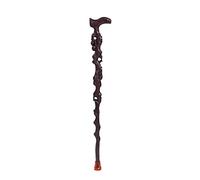 HUIBBGO Bastón, muletas para Ancianos, bastón de Madera Maciza, Andador, Tallado Fino en Negro y ébano, 89 cm de Largo. Disponible según Necesidad. Puede cortarlo Usted Mismo.