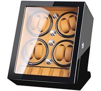 HUIBBGO Caja de Almacenamiento para Dar Cuerda a 8 Relojes automáticos y Espacio para Guardar 5 Relojes. Exterior de Madera con Acabado de Pintura de Piano.