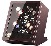 HUIBBGO Caja de Almacenamiento para Dar Cuerda a 8 Relojes automáticos y Espacio para Guardar 5 Relojes. Exterior de Madera con Acabado de Pintura de Piano.
