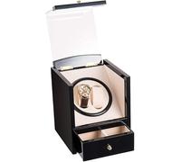 HUIBBGO Caja enrolladora de Relojes automática, Vitrina giratoria con cajón