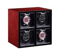 HUIBBGO Caja enrolladora de Relojes Watch Shaker, 5 Modos con Motor silencioso, para Dar Cuerda a 4 Relojes automáticos. Caja de Almacenamiento para Relojes de Pulsera.