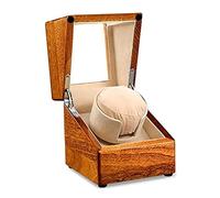HUIBBGO Caja expositora para Relojes, Estuche de Madera para enrollar Relojes, Organizador de Almacenamiento, Caja expositora, Soporte para Motor agitador, Estuche para enrollar Relojes au