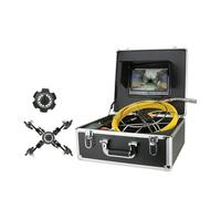 HUIBBGO Cámara de Drenaje HD de 10" para inspección de tuberías de alcantarillado con Contador de Metros. Sistema endoscópico Industrial Impermeable IP68 para inspección de tuberías de Dre