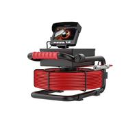 HUIBBGO Cámara de inspección de drenajes, endoscopio Industrial para tuberías de alcantarillado, 10/20/30/50 m, DVR, IP68, 17/22 mm, Monitor de 4,3".