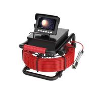 HUIBBGO Cámara de inspección de drenajes, endoscopio Industrial para tuberías de alcantarillado, Tarjeta de 16 GB, DVR, IP68, 17/22 mm, Monitor de 4,3", 5600 mAh