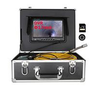 HUIBBGO Endoscopio con Monitor de 9", cámara de Video para inspección de tuberías de alcantarillado de 20 m, 17 mm, Tarjeta SD de 8 GB, DVR, IP68, endoscopio Industrial para Drenaje y alca