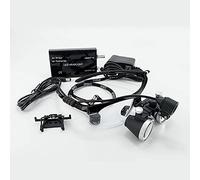 HUIBBGO Lupas binoculares de 3,5 x 420 mm con Distancia de Trabajo, lupas binoculares, Gafas ópticas, Campo de visión Ajustable, Lupa de Enfoque a Elegir (2,5 x Plateado) (2,5 x Negro)