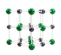 HUIBBGO Modelo didáctico de Estructura cristalina Molecular química, Modelo de Diamante, Grafito y sílice, Kit de Modelos moleculares para química orgánica
