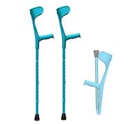 HUIBBGO Muletas de antebrazo para Adultos, bastón Plegable de Altura Ajustable con reposabrazos en Forma de U, muleta médica Ligera de Aluminio.