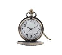 HUIBBGO Reloj de bolsillo clásico y elegante. Reloj de bolsillo y cadena para hombre, modelo clásico de locomotora, reloj colgante de cuarzo, como un regalo retro para el día del padre, cumpleaños,