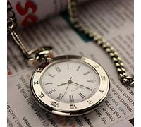 HUIBBGO Reloj de bolsillo para mujer, reloj de bolsillo, reloj de bolsillo, reloj de bolsillo creativo, reloj de bolsillo de cuarzo con personajes romanos retro, reloj de bolsillo para hombre