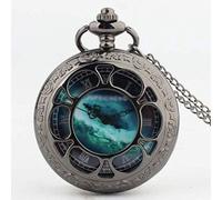 HUIBBGO Reloj de bolsillo para mujer, reloj de bolsillo vintage, reloj de bolsillo con números romanos, de cuarzo, para hombre y mujer, con cadena, Navidad, graduación, cumpleaños, regalos del día del