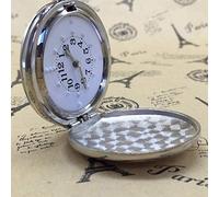 HUIBBGO Reloj de bolsillo vintage, reloj de bolsillo de cuarzo con tapa ciega, reloj de bolsillo de cuarzo vintage, escala de números arábigos, reloj de hombre y mujer