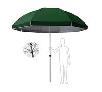 HUIBBGO Sombrilla Grande para Exteriores, sombrilla Comercial, sombrilla de jardín, sombrilla y Resistente a la Lluvia Dos en uno, diámetro de 3,4 m, Adecuada para Playa, terraza y Patio