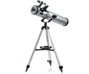 HUIBBGO Telescopio Refractor de 76 mm con trípode y buscador, los Mejores telescopios para Planetas, telescopio Refractor para Principiantes en astronomía, bajo
