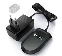 HUIESER Cargador rápido resistente compatible con cargadores Bosch de 18 V, apto para todas las baterías, color negro