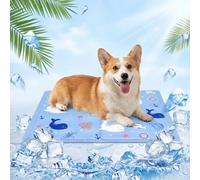 Huifengjie Alfombrilla Refrescante para Perros Gatos, Cama Refrescante Perro Gel Seguro y No Tóxico Alfombra de enfriamiento para Mascotas,Cool Pet Mat, 40 x 50cm, M, Mundo Submarino