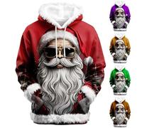 HUIFUAO - Sudadera con capucha de Navidad con texto en inglés "Look at Me Being All Festive and Shit Christmas" para mujer, sudadera divertida de Navidad, talla grande, traje de Navidad de manga larga