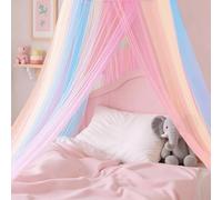 Huiguli Arcoíris Arco Iris Mosquitera, Diseño de Cúpula Mosquitero de Dosel, Mosquitera para Cama, Viaje Mosquitera para Cama,Mosquiteras para Cama Niña 60 x 250 x 1200 cm