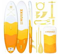 HUIIKE Tabla Paddle Surf Hinchable 10' y hasta 130 kg con Accesorios | SUP Convertible en Kayak con Remo, Inflador, Quillas, Leash y Mochila. Stand Up Paddle Board Gran Estabilidad y Resistencia