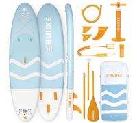 HUIIKE Tabla Paddle Surf Hinchable con Accesorios Incluidos, Remo, Quillas, Inflador. Stand Up Paddle Board Gran Estabilidad y Resistencia. 305 x 84 x 15 cm, Soporta hasta 130 kg