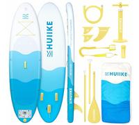 HUIIKE Tabla Paddle Surf Hinchable con Accesorios Incluidos, Remo, Quillas, Inflador. Stand Up Paddle Board Gran Estabilidad y Resistencia. 305 x 84 x 15 cm, Soporta hasta 130 kg