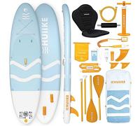 HUIIKE Tabla Paddle Surf Hinchable con Accesorios Incluidos, Remo, Quillas, Inflador. Stand Up Paddle Board Gran Estabilidad y Resistencia. 305 x 84 x 15 cm, Soporta hasta 130 kg
