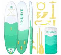 HUIIKE Tabla Paddle Surf Hinchable con Accesorios Incluidos, Remo, Quillas, Inflador. Stand Up Paddle Board Gran Estabilidad y Resistencia. 305 x 84 x 15 cm, Soporta hasta 130 kg