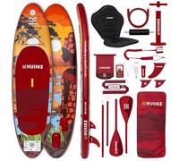 HUIIKE Tabla Paddle Surf Hinchable con Accesorios Incluidos, Remo, Quillas, Inflador. Stand Up Paddle Board Gran Estabilidad y Resistencia. 305 x 84 x 15 cm, Soporta hasta 130 kg